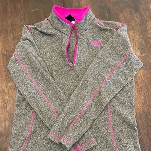 Girls Northface Quarter Zip Fleece